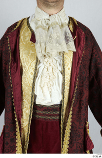  Photos Man in Historical Dress 40 18th century historical clothing red gold and jacket upper body 0001.jpg